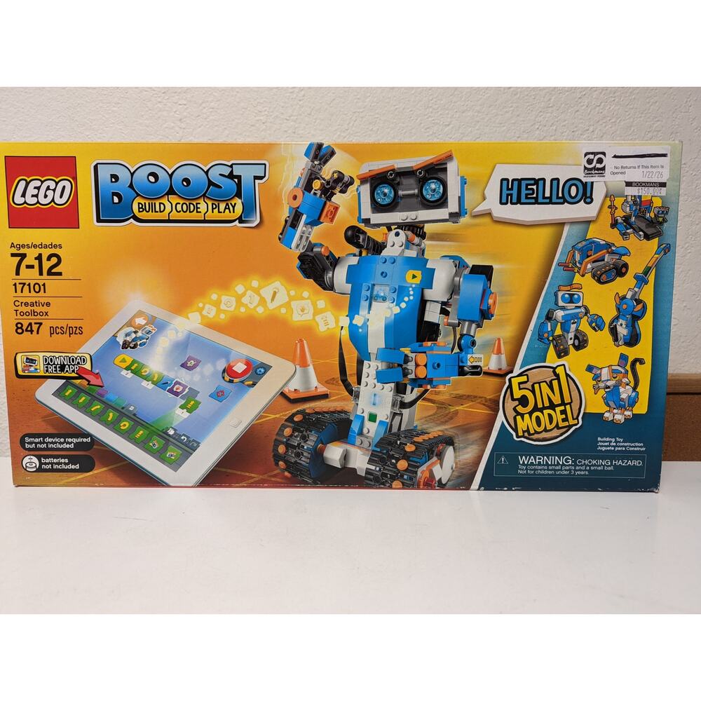 LEGO Boost Creative Toolbox 17101 5 in 1 model 847 piece Factory Sealed Retired